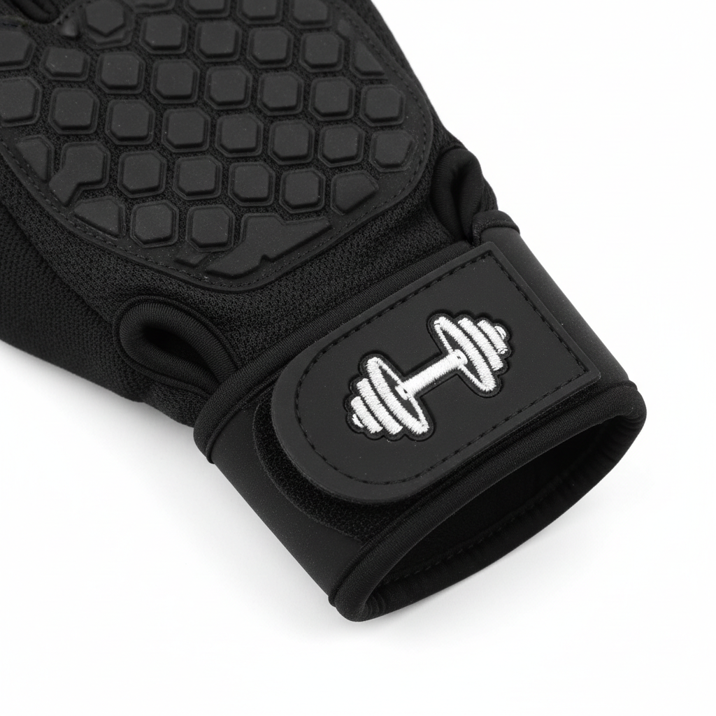 Gym Gloves palm grip detail shot