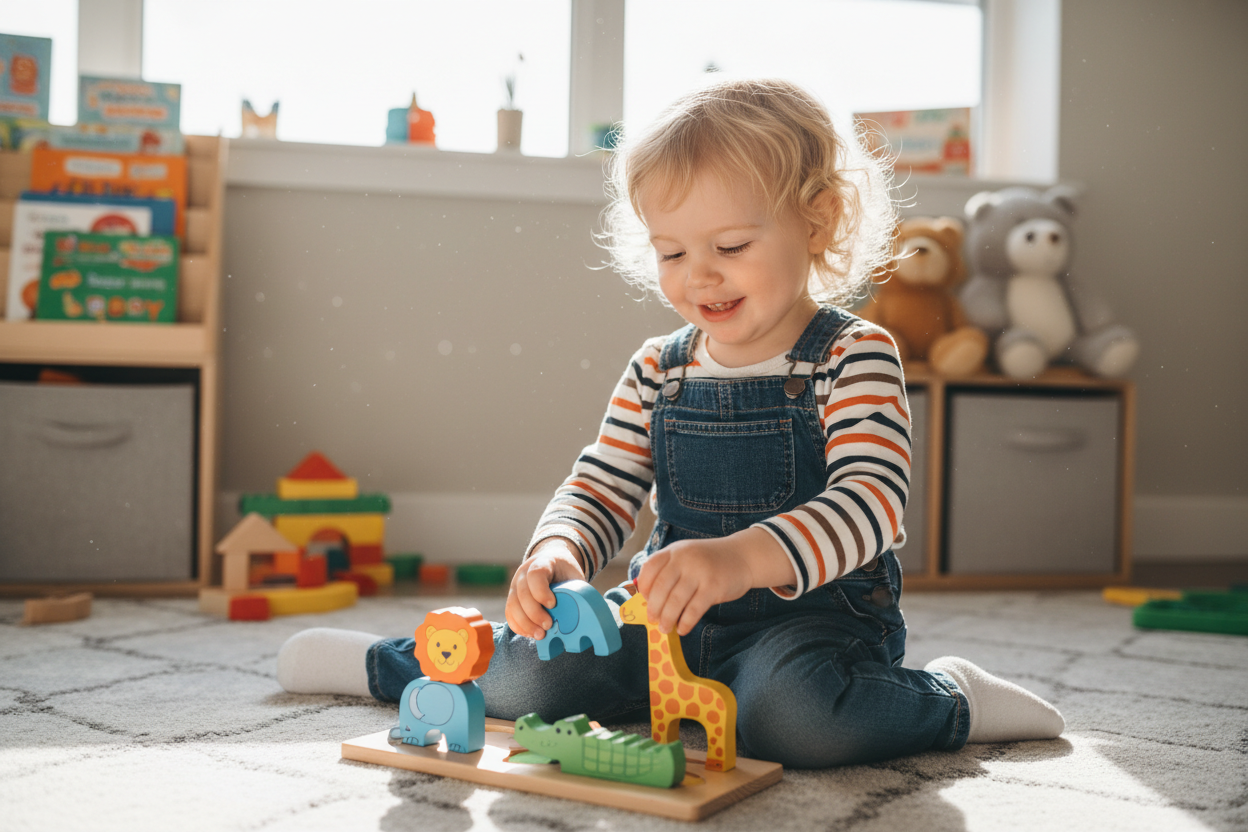 Wooden Puzzle Set Lifestyle