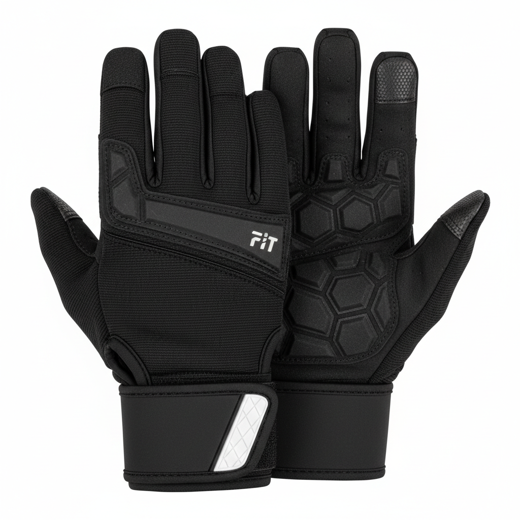 Workout Gloves wrist wrap and padded palm detail