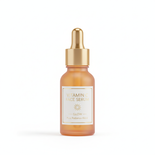 Vitamin C Face Serum bottle on white background