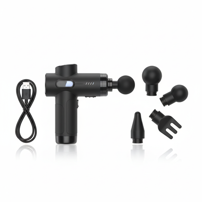 Mini Massage Gun with accessories and attachment heads