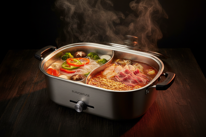 Electric Hot Pot with Food
