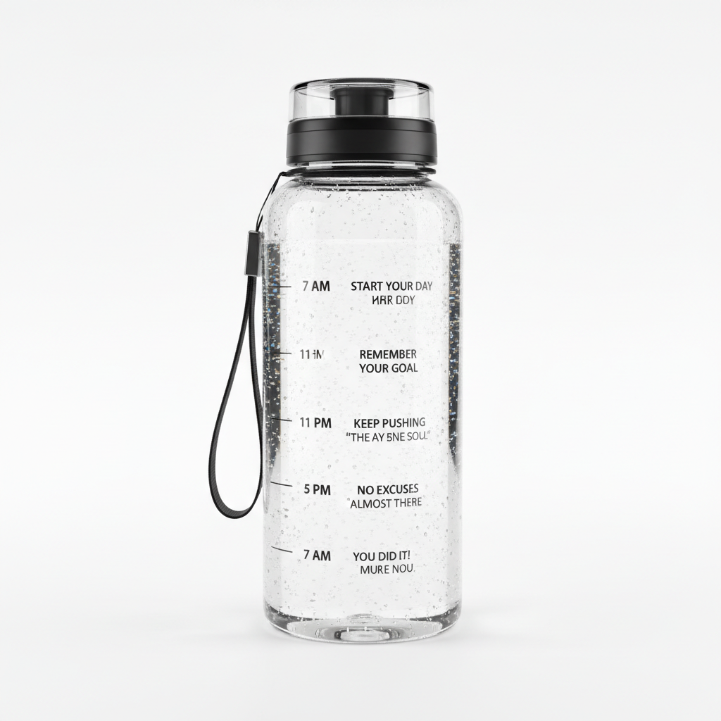Motivational Gym Water Bottle 1L product shot