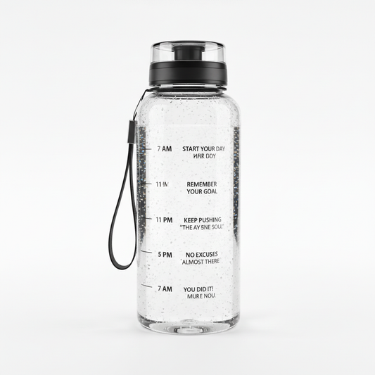 Motivational Gym Water Bottle 1L product shot