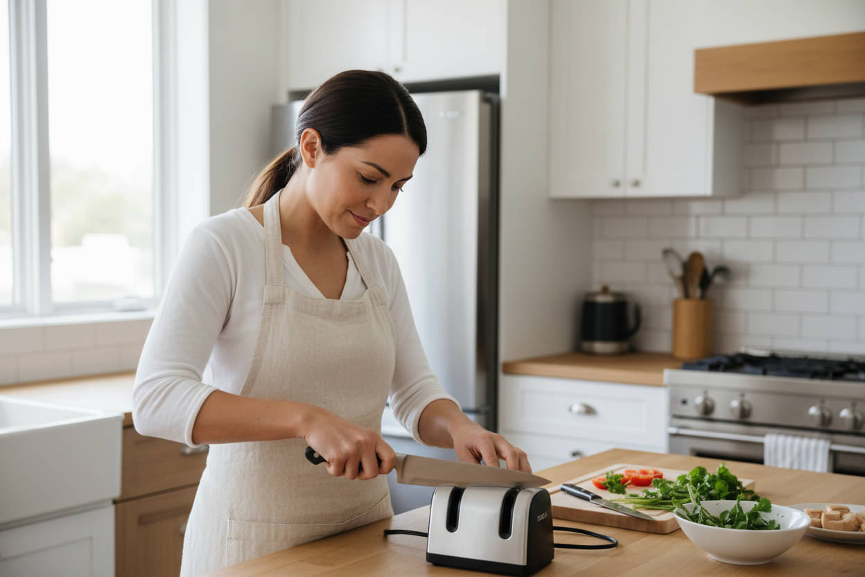Electric Knife Sharpener Lifestyle