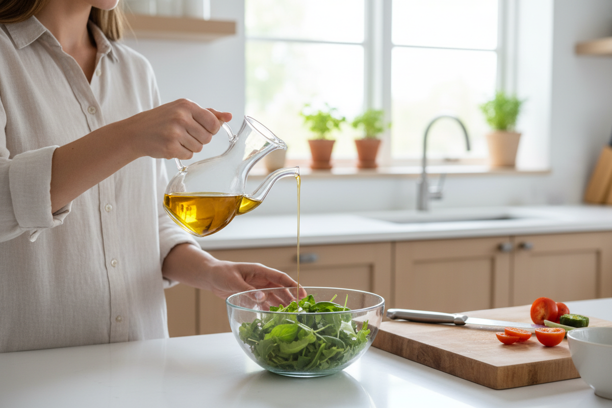 Glass Olive Oil Dispenser Lifestyle