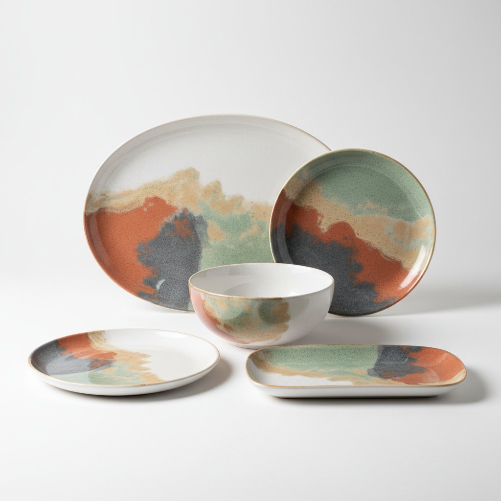 Ceramic Serving Dishes Set - Product Shot