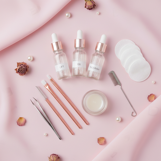 Eyebrow Lamination Kit Flatlay