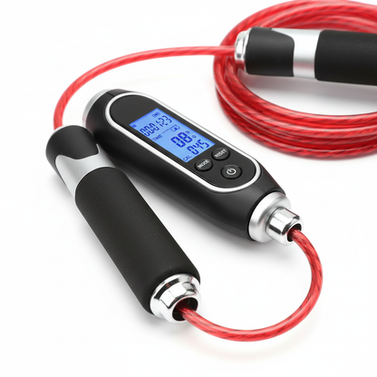 Skipping Rope LCD counter handle detail shot