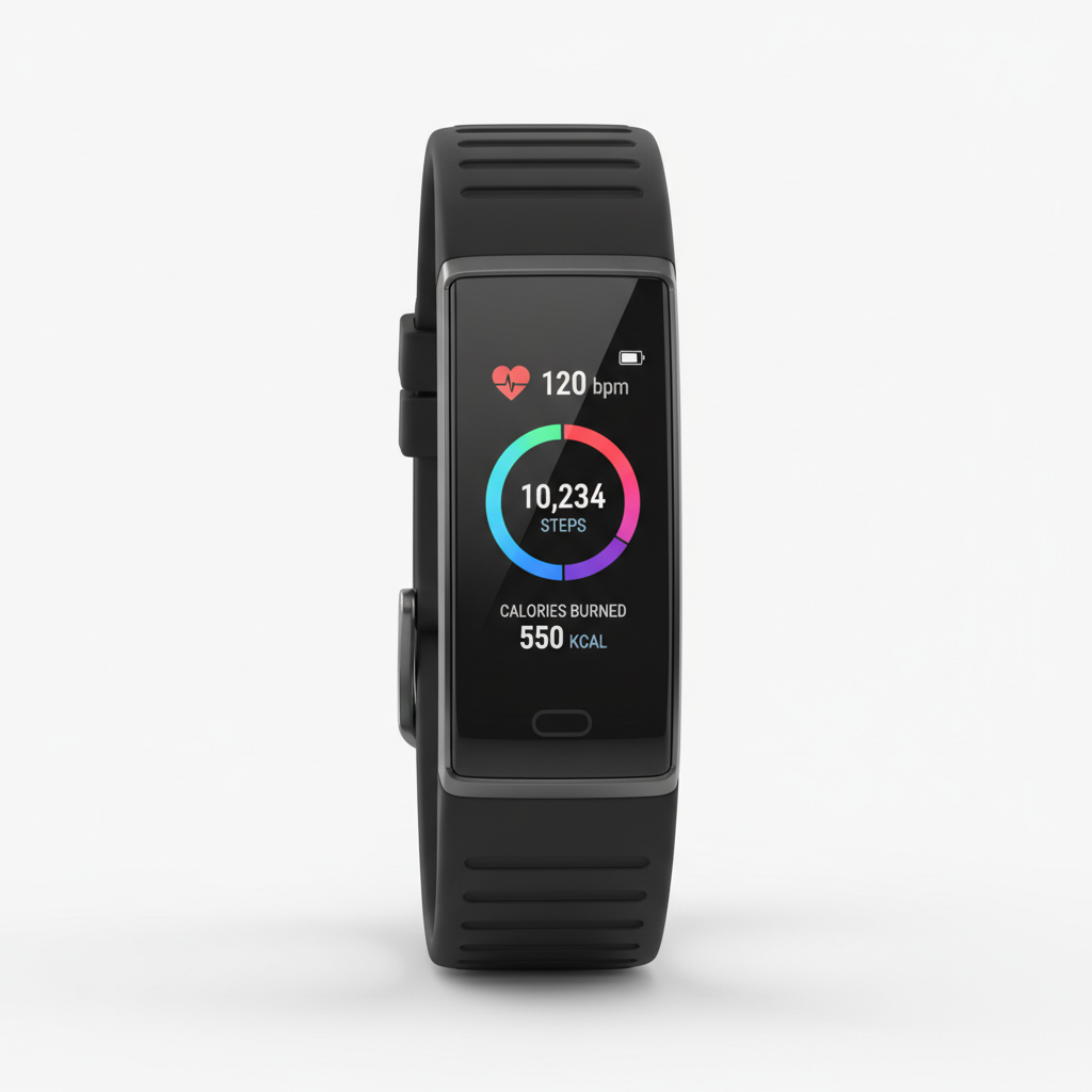 Fitness Tracker OLED screen health stats detail