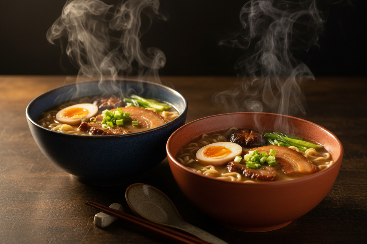 Ceramic Soup Bowl with Food
